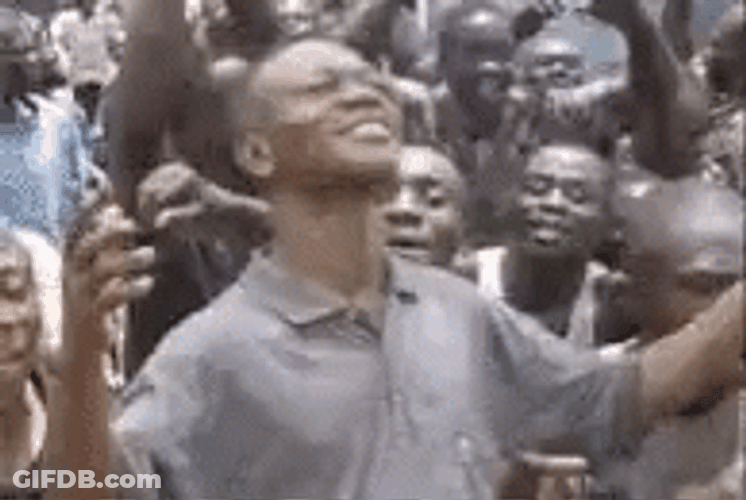 African Male Group Dance GIF