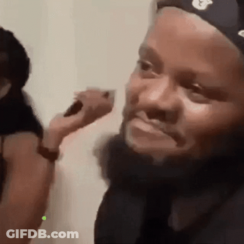 African Man Lips Sealed GIF
