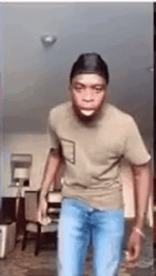 African Man Pass Out GIF