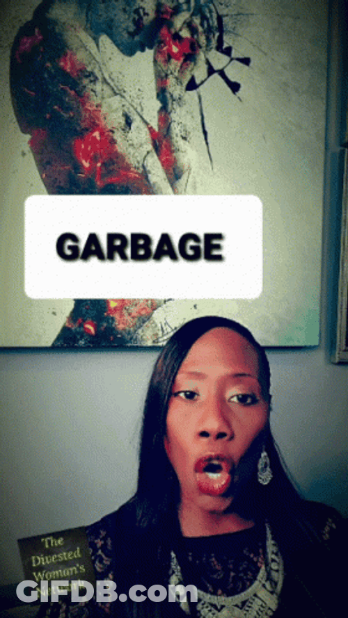 African Woman Saying Garbage GIF