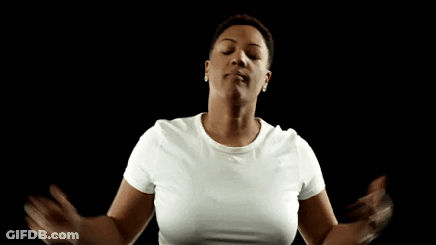 African Woman Wow Reaction GIF