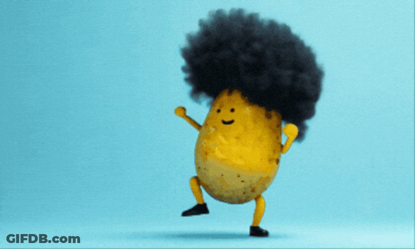Afro Dancing Potato GIF