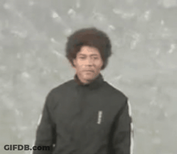 Afro Samurai Backflip Cosplay GIF