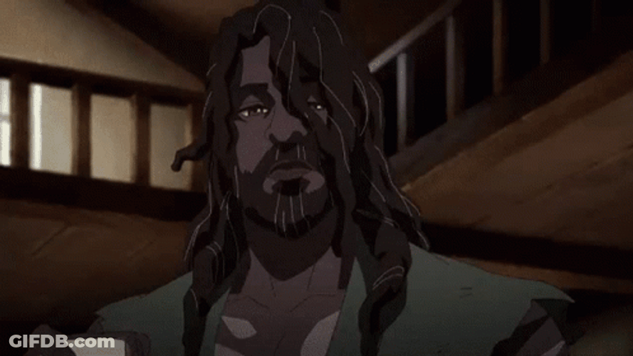 Afro Samurai Battling Kid GIF