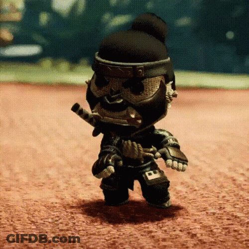 Afro Samurai Chibi Animation GIF