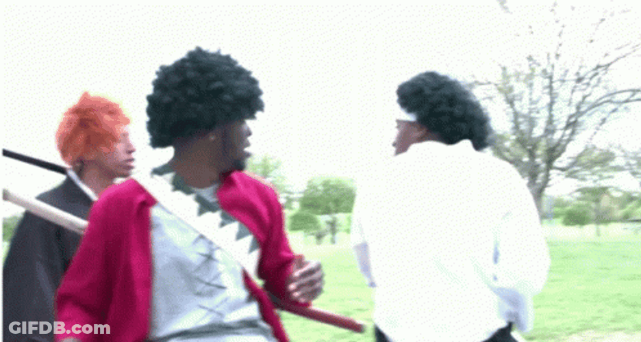Afro Samurai Cosplayers GIF