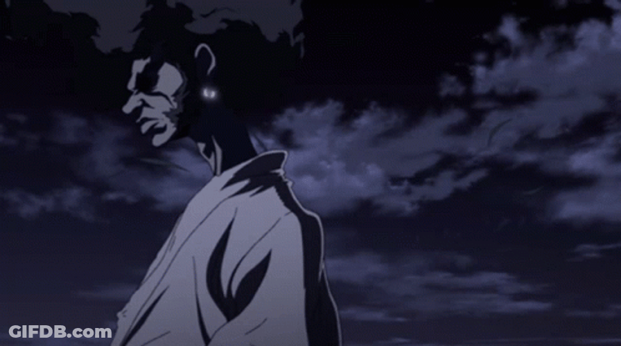 Afro Samurai Grass Blown By Wind GIF