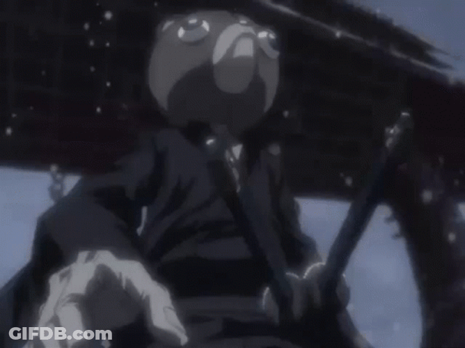 Afro Samurai Jinno Drawing Katana GIF