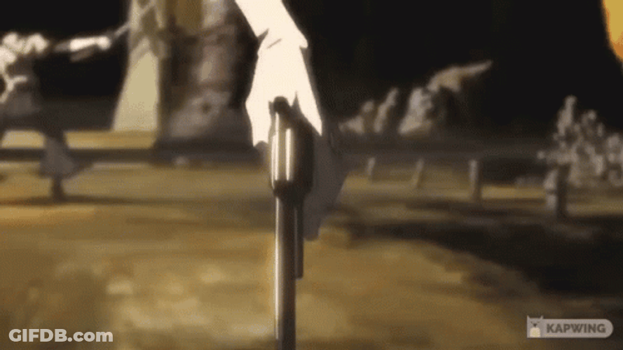 Afro Samurai Justice Holding Revolver GIF