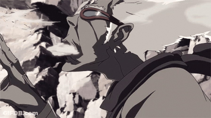 Afro Samurai Ninja Ninja Puffing Smoke GIF