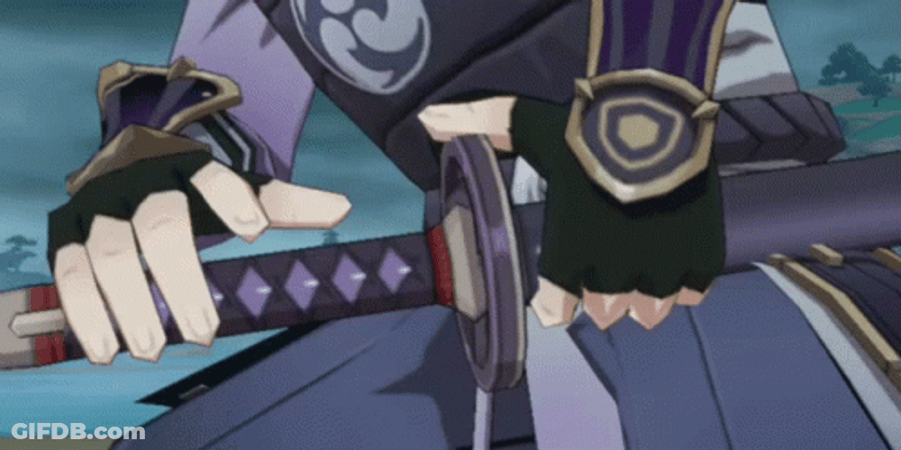 Afro Samurai Sword Stance GIF