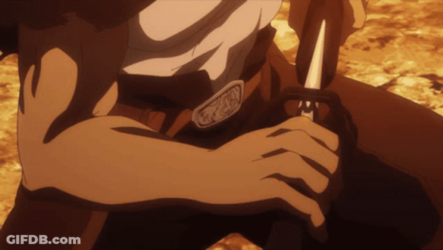 Afro Samurai Sword Stance Style GIF