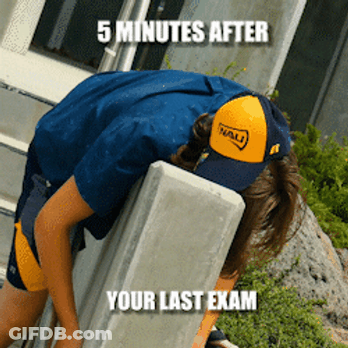 After Bar Exam Man Exhausted GIF
