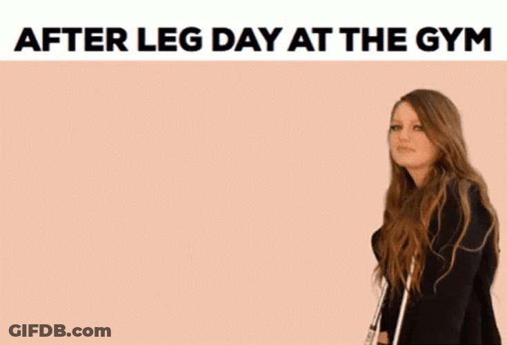 After Leg Day At The Gym GIF