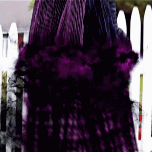 Agatha Harkness Engulfed By Purple Smoke GIF
