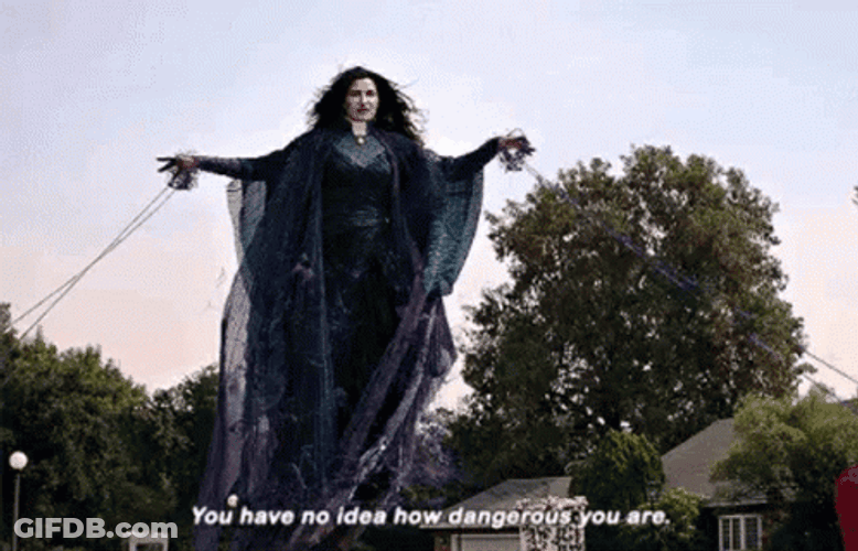Agatha Harkness Floating On Air GIF