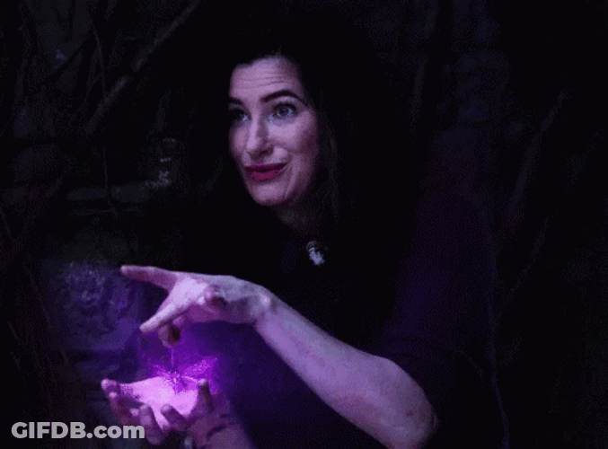Agatha Harkness Purple Finger Magic GIF
