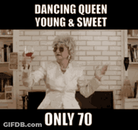 Age 70 Young And Sweet Happy Birthday Queen GIF