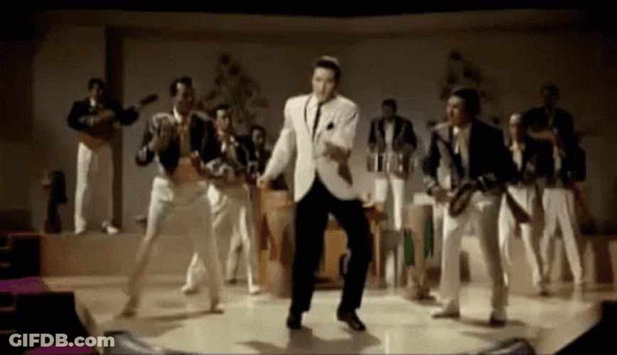 Ageless Elvis Famous Hip Shake GIF