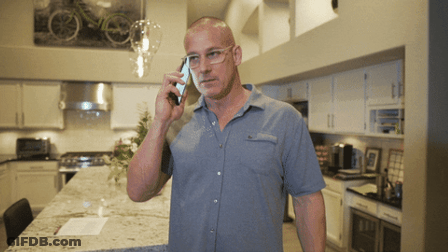 Agent Dave Panozzo Hang Up Phone Happily GIF
