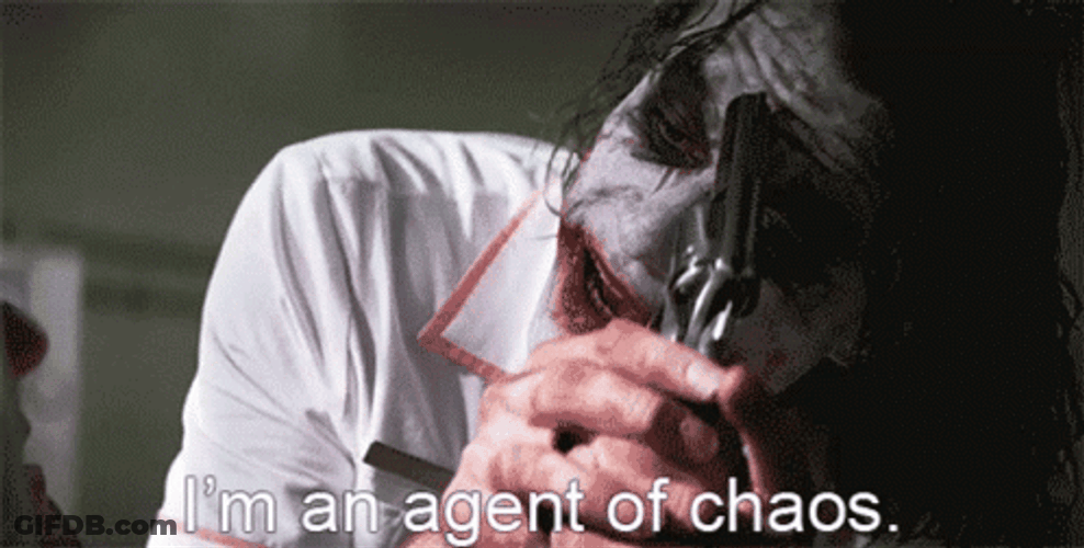 Agent Of Chaos Joker Heath Ledger Dark Night GIF