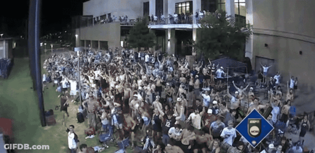 Aggies Athletic Team In Chaos GIF