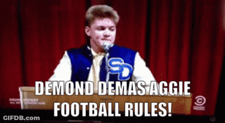 Aggies Football Rules GIF