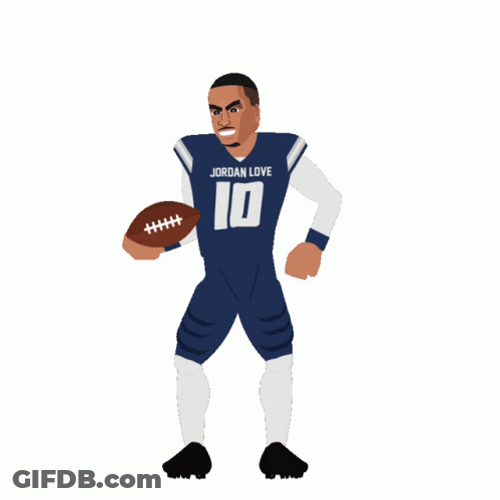 Aggies Jordan Love Spinning Ball GIF