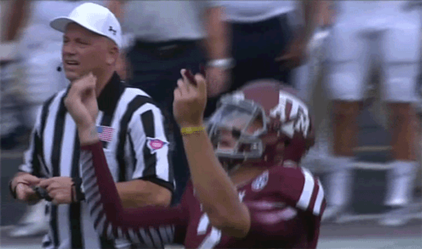 Aggies Player Looking Up GIF