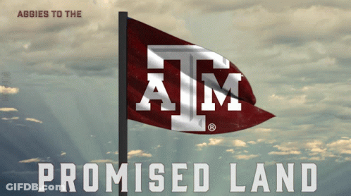 Aggies To The Promised Land Flag GIF