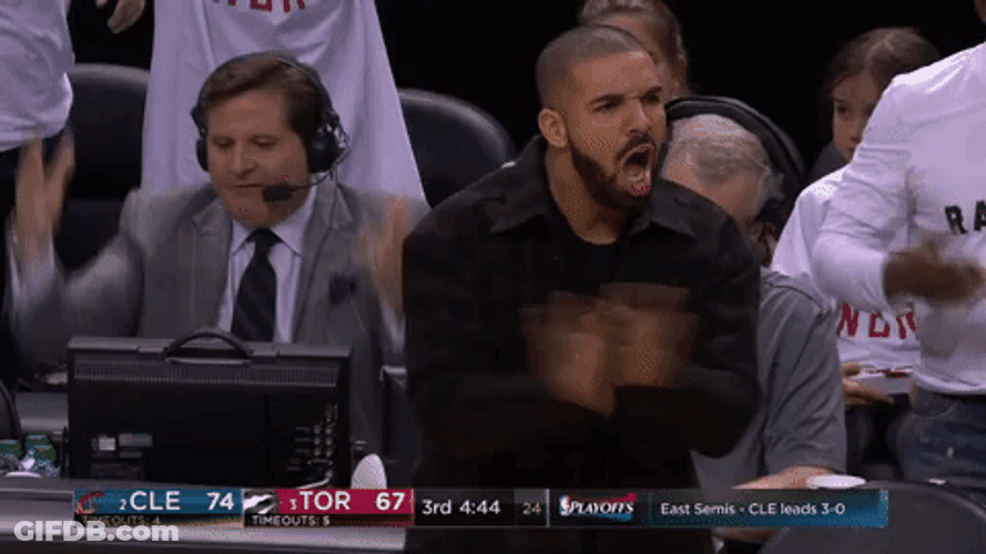 Aggressive Drake Clapping Boosting Team GIF