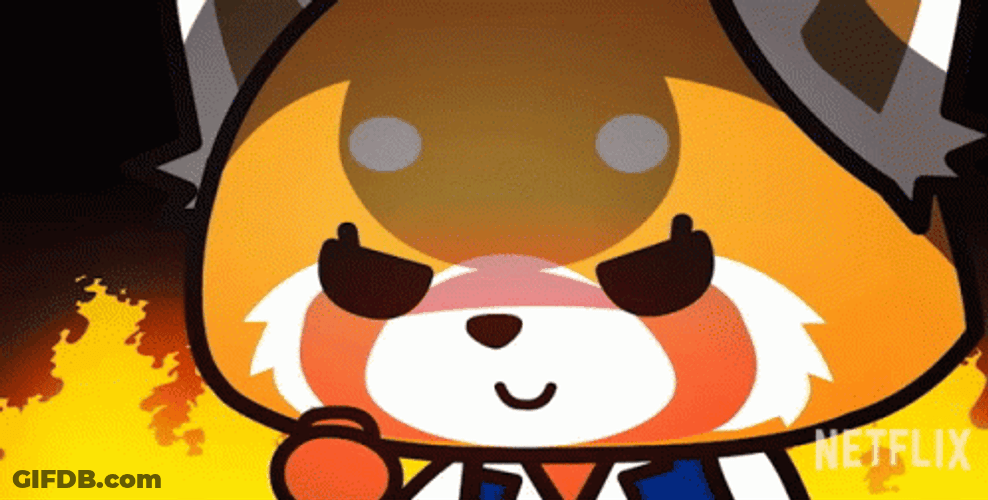 Aggretsuko Retsuko On Fire Anime GIF