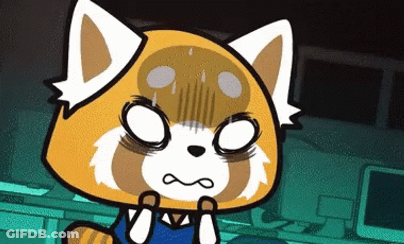 Aggretsuko Retsuko  Scared GIF