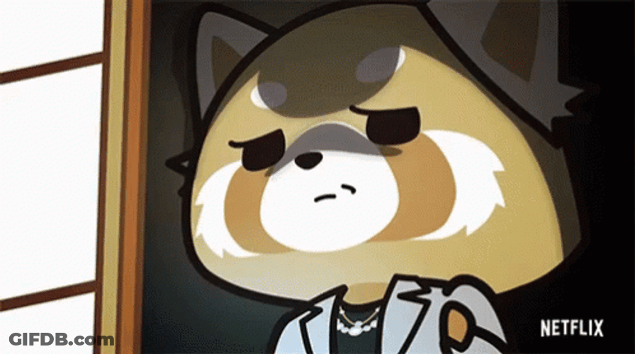 Aggretsuko Sad Face Anime GIF