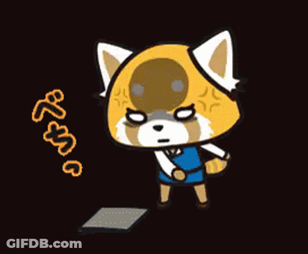 Aggretsuko Sticker Maker GIF