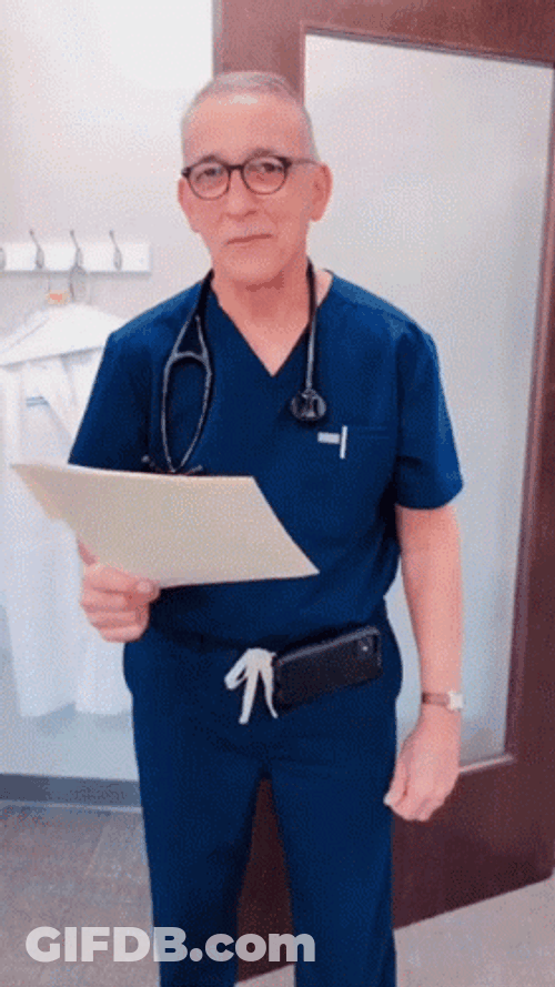 Aging Old Man Doctor GIF