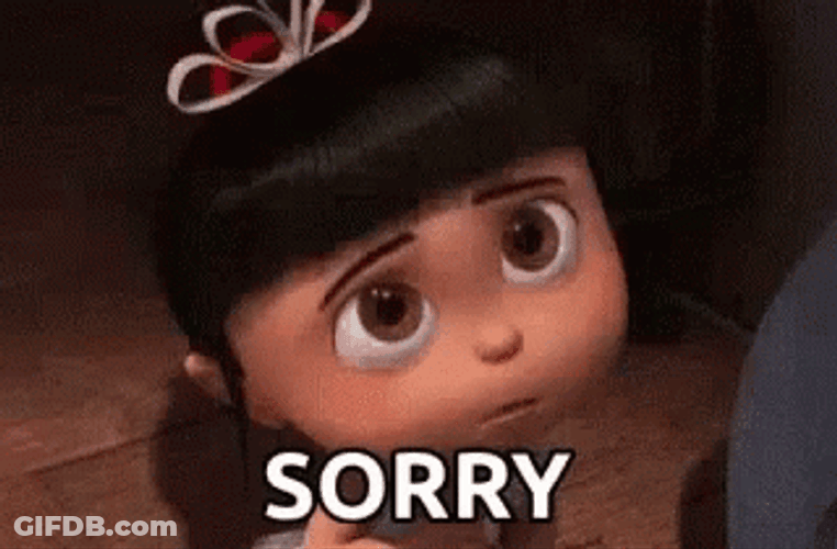 Agnes Sorry Forgive Me GIF