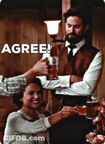 Agree Hearties GIF