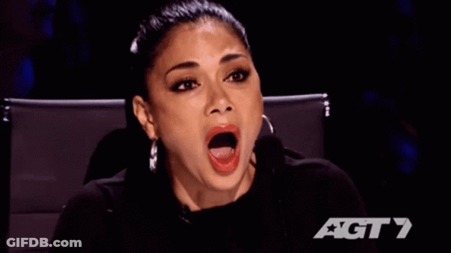 AGT Judge Jaw Drop GIF