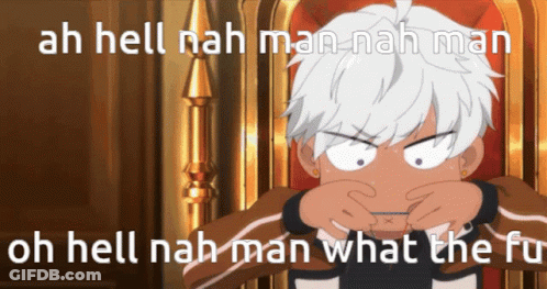 Ah Hell Nah Man-Nah Man Cartoon GIF