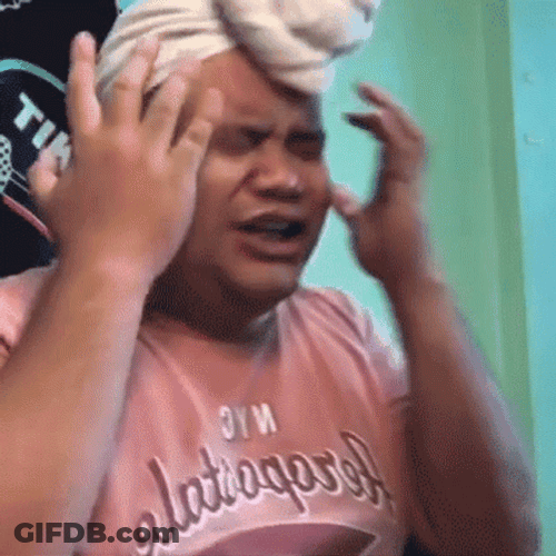 Ahhhh Crying Man GIF