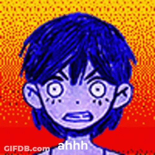 Ahhhh Emo Girl Illustration GIF