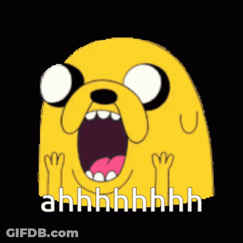 Ahhhh Jake The Dog GIF