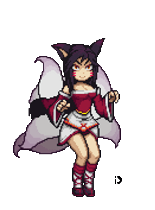 Ahri 3D Sticker Moving GIF