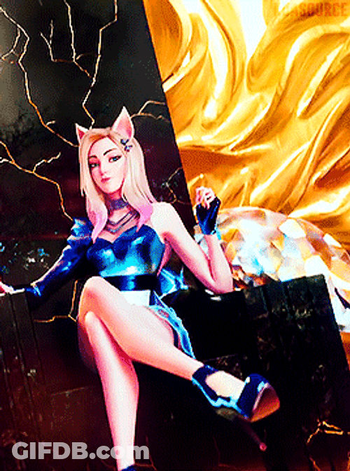Ahri Anime Artwork GIF