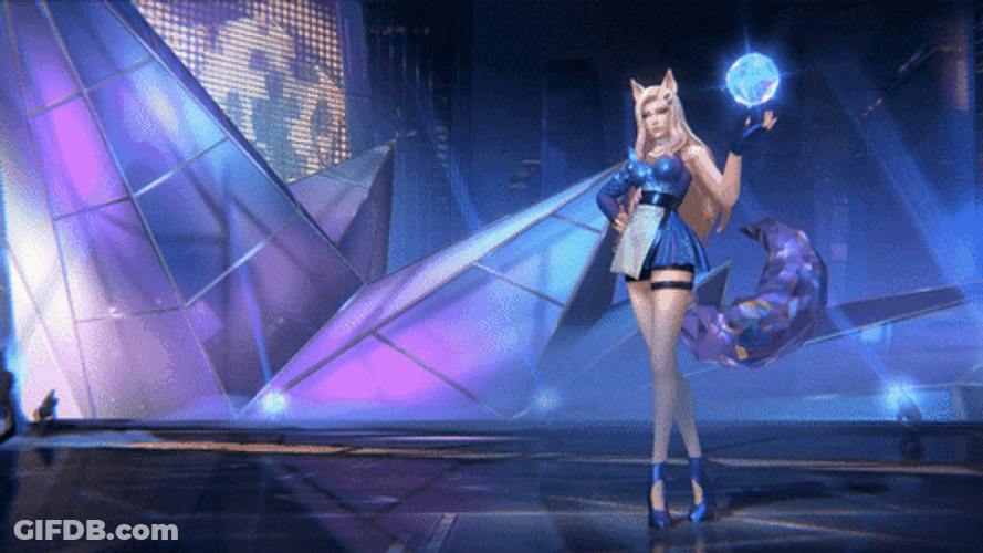 Ahri Anime Dancing With Crystal Ball GIF
