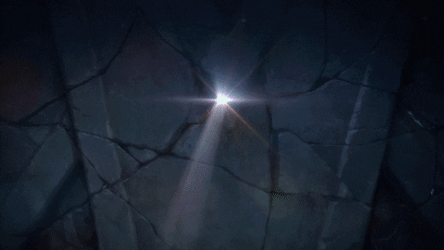 Ahri Breaking Rock Wall GIF
