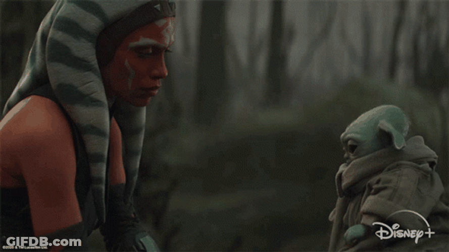 Ahsoka Tano Star Wars Baby Yoda GIF