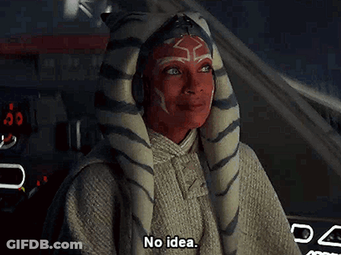 Ahsoka Tano Star Wars No Idea GIF