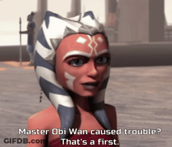 Ahsoka Tano Star Wars Obi Wan Caused Trouble GIF